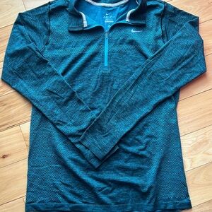 Nike Dri-Fit Blue Long Sleeve Top